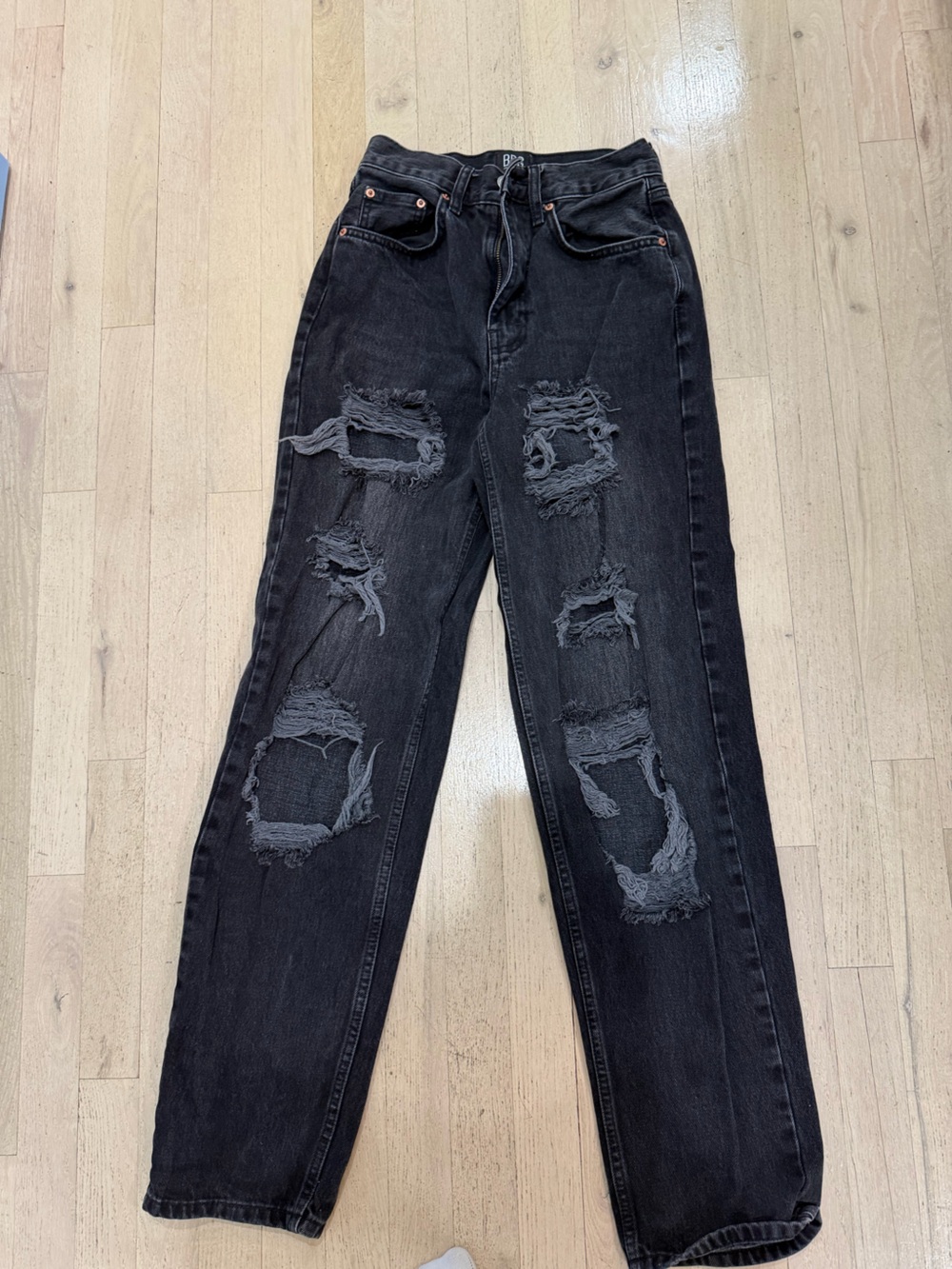 BDG Black High-Rise Baggy Jeans